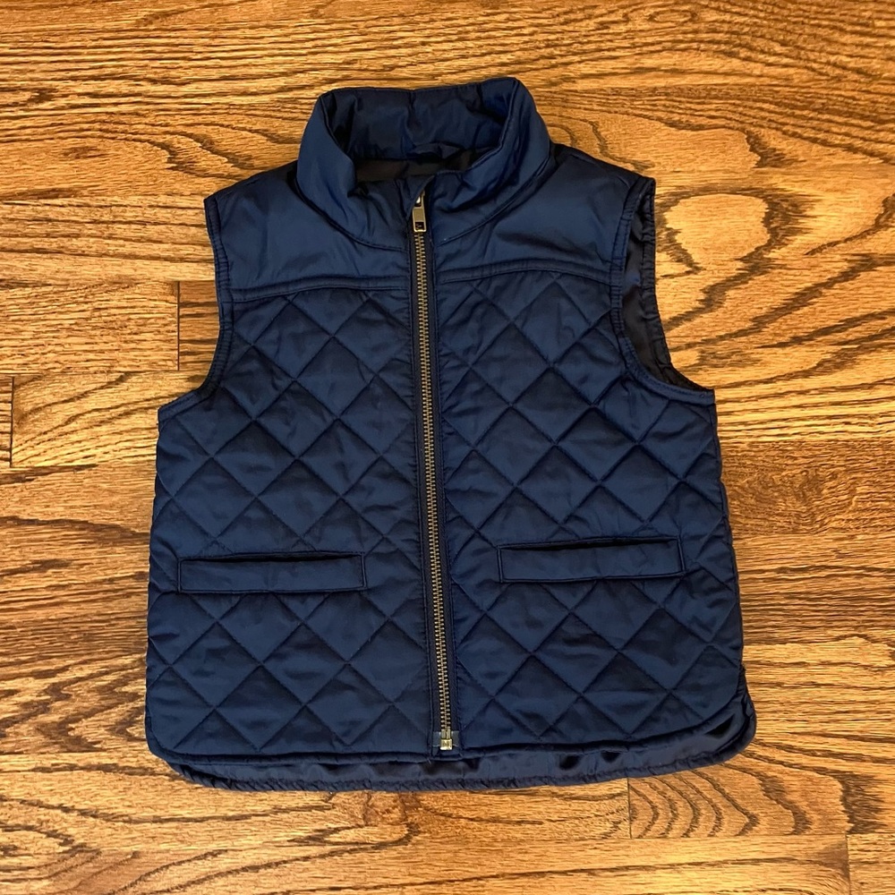 Crewcuts Boys Navy Quilted Vest